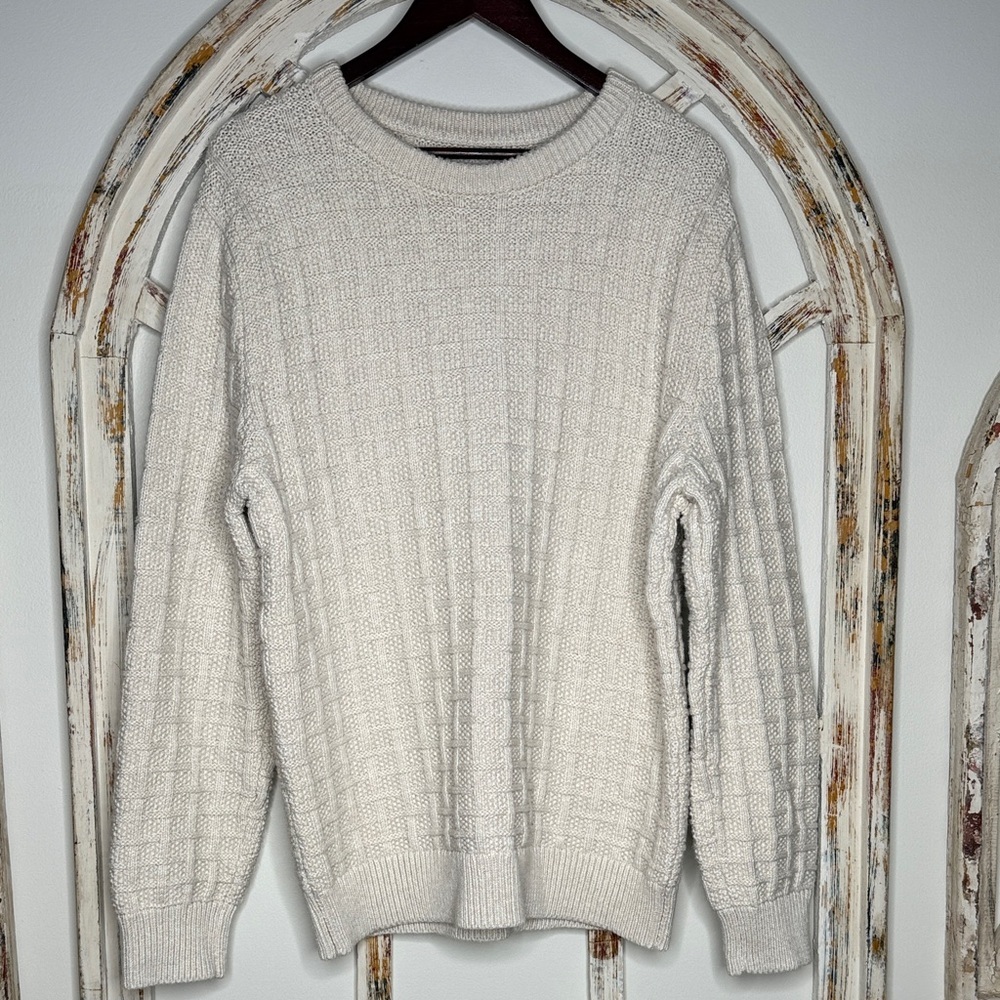 JCrew Classic Cream Men's Sweater- Size Large-EUC